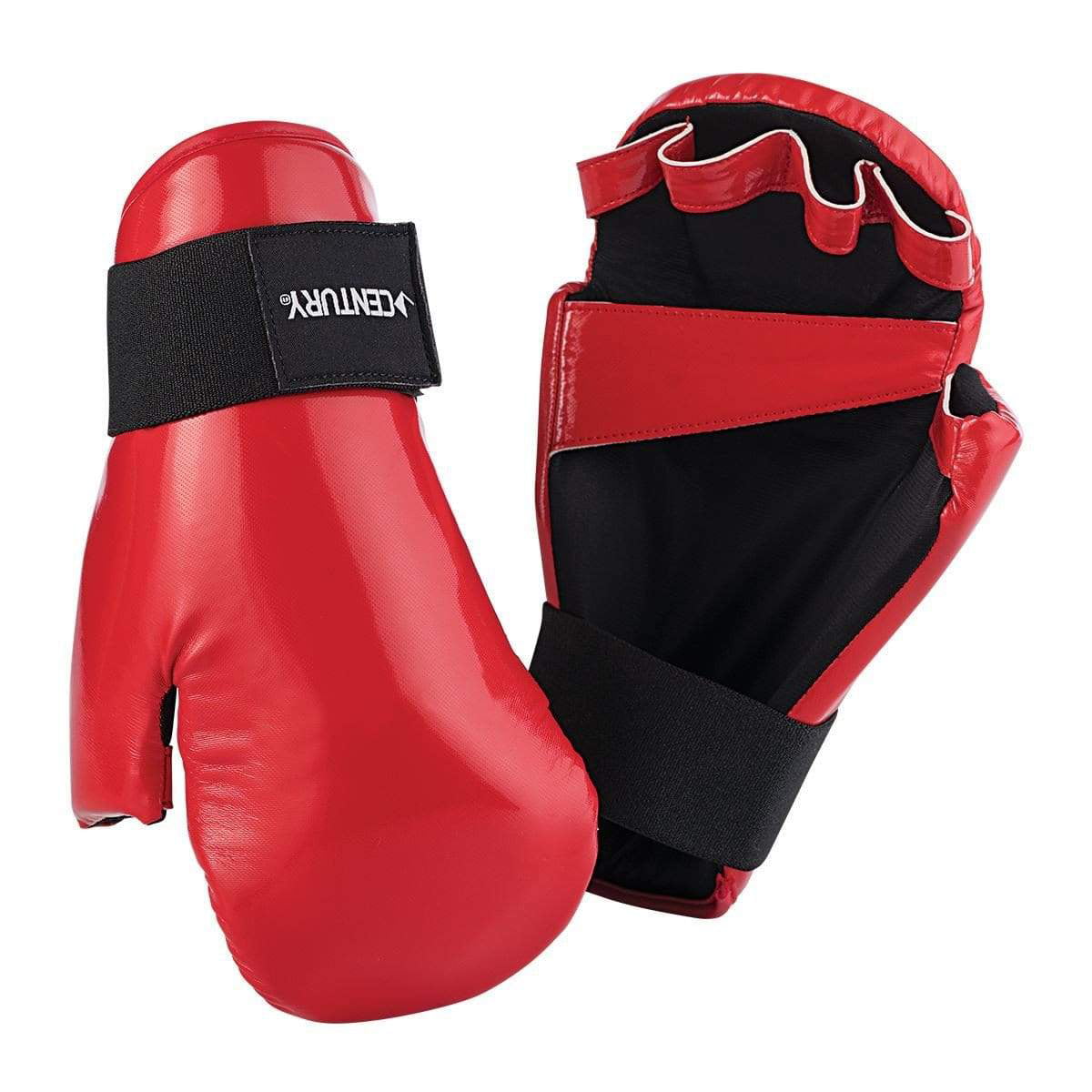 Century Martial Arts Student Hook and Loop Sparring Gloves Red 
