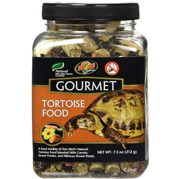 Zoo Med Gourmet Tortoise Food [Reptile Tortoise Food, Reptile Supplies] 7.5 oz