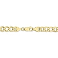 thumbnail image 4 of 10k Yellow Gold 7mm Curb Link Chain Necklace Pendant Charm, 4 of 9