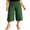Green, variant on LMLYSoH Women’s High Rise Capri Pants Elastic Waist Solid Color Loose Fit Cropped Pants Trousers