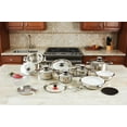 Maxam 28pc 12element Highquality Heavygauge Stainless Steel Cookware