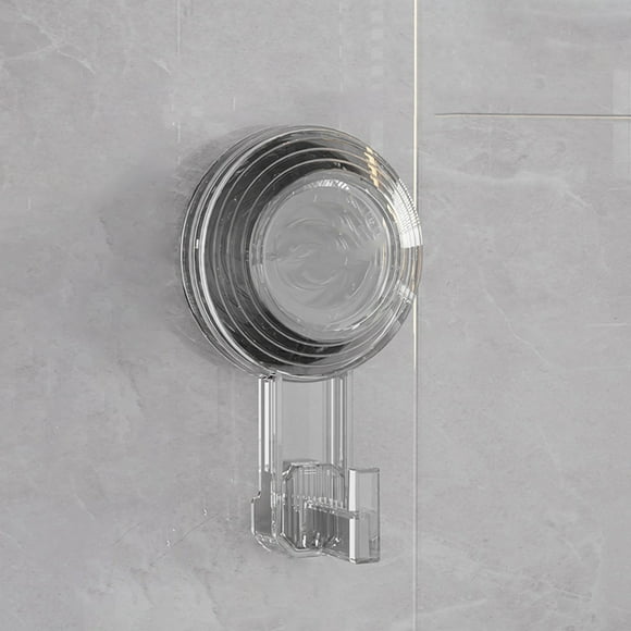 Removable Vacuum Suction Cup Hooks Upgraded Heavy Duty Vacuum Suction Cups Shower Hooks Suction Cup Water Proof Stainless Steel Hooks for Kitchen over The Door Hook for Wreath Clear Clips for Lights