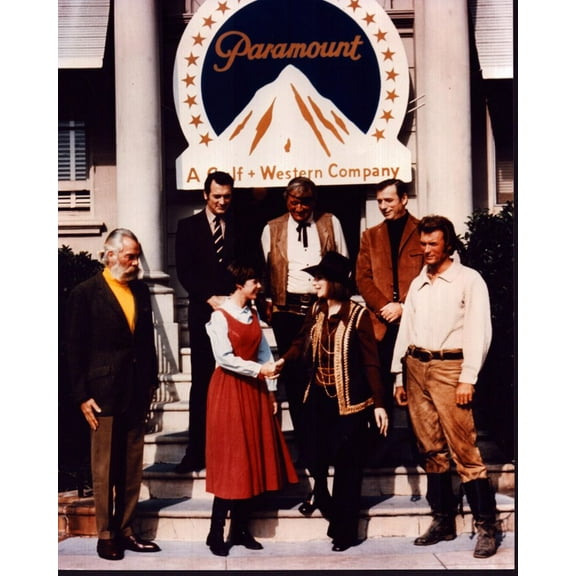 Lee Marvin, Rock Hudson, Kim Darby, John Wayne, Barbra Streisand, Yves Montand And Clint Eastwood At Paramount Event Photo Print (8 x 10) - Item # MVM72478