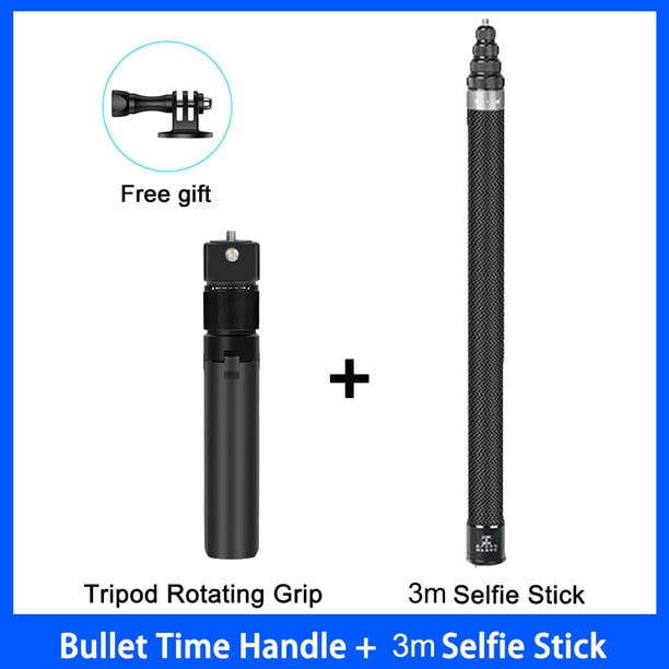 For Insta360 x5 x4 x3 Carbon Fiber Invisible Selfie Stick 1.5m 3m Bullet Time Bundle Tripod Handle for Insta 360 Accessories