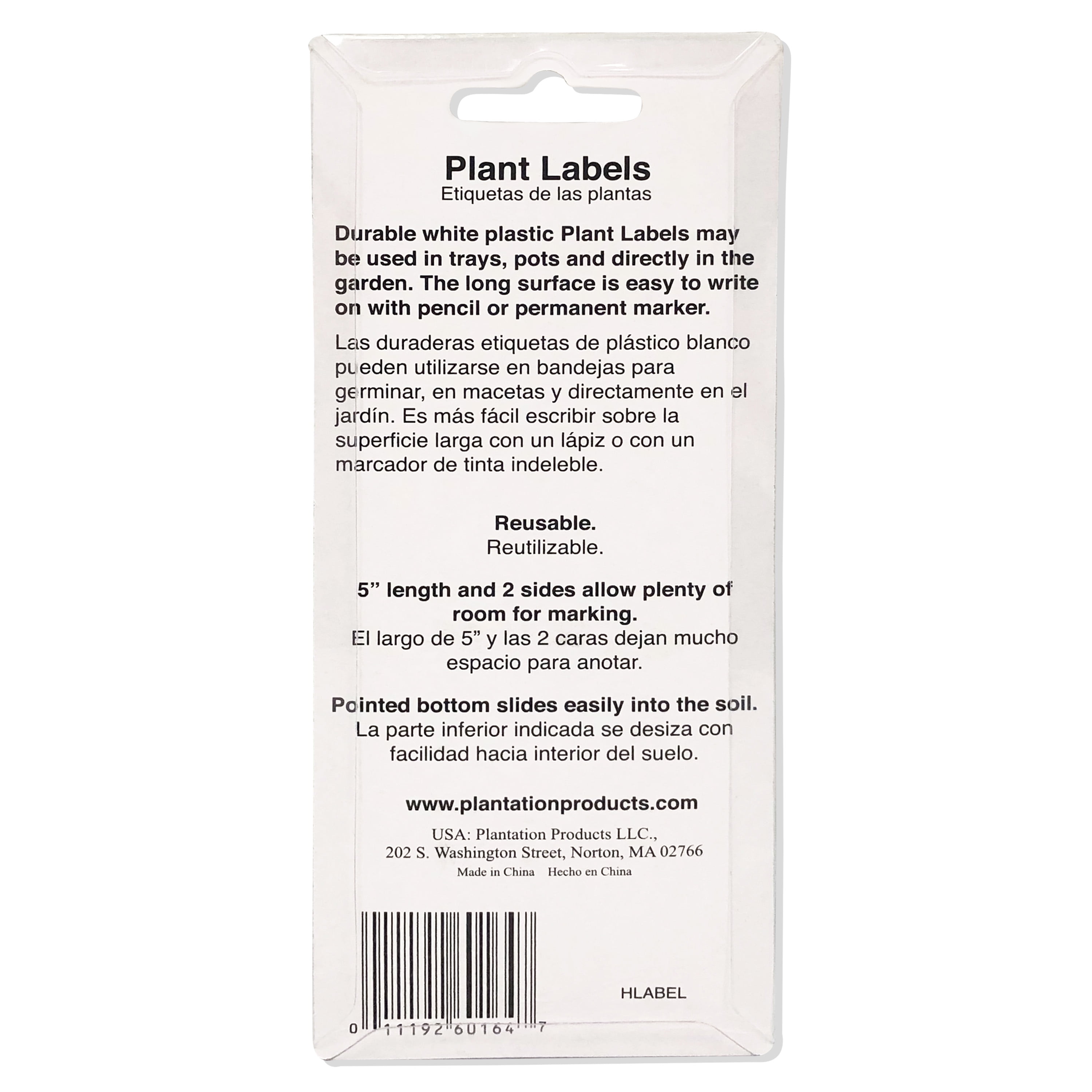 Ferry-Morse Plastic Plant Labels - Reusable Durable - 25 Pack, 5 in Long