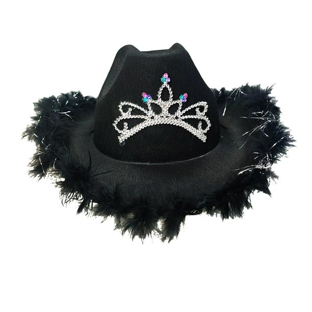 Sombrero de vaquero, sombrero para el sol, sombrero de vaquera, gorras fedoras, cuello ajustable, sombrero de jazz con cordón negro