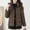 Coffee, variant on Hrsba Women's Winter Casual Sleeveless Parkas, Womens Lightweight Jacket Winter Down Zip Up Hooded Pockets Loose Outerwear