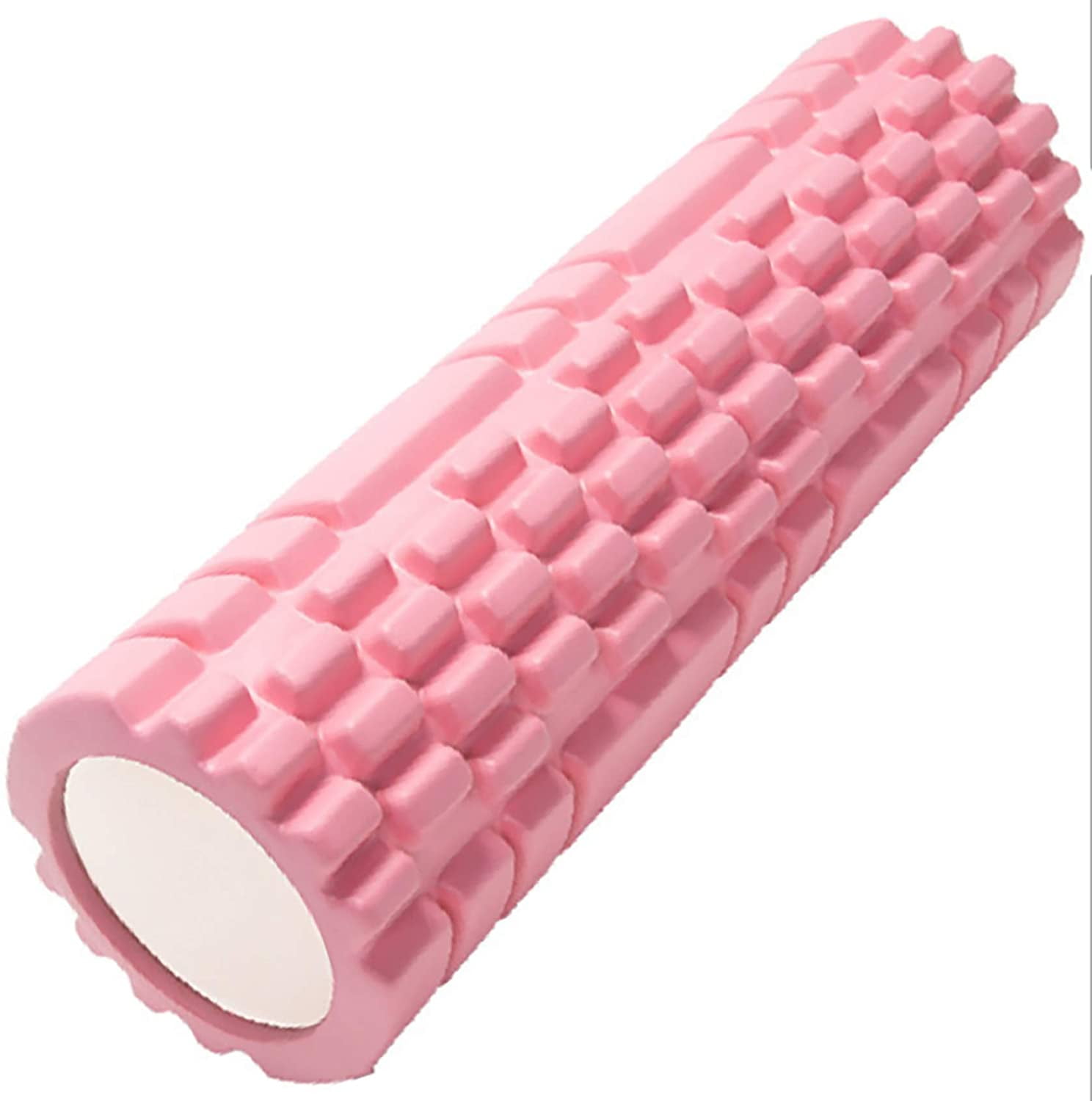 Pink Yoga Pilates Foam Roller Home Workout Exercise Fitness Gym Deluxe Roller 