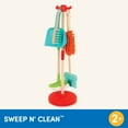 thumbnail image 6 of Battat Sweep & Clean Plastic Playset with Broom Brush Duster Sweeper, Toddler and Preschool Toys, 6 of 11