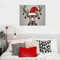 thumbnail image 3 of COMIO Christmas Deer Antler Ornaments  20x16 Inch Canvas Wall Art, 3 of 3