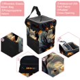 thumbnail image 2 of Rhinoceros Foldable Car Trash Bin with Lid, Leak-proof Mini Trash Can for Car, Hanging Storage Bag Included, 2 of 6