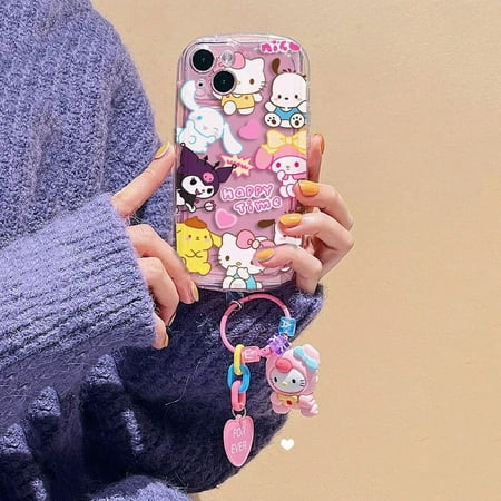 Cartoon Sanrio Kuromi 3D Hello Kitty Dog Case For Honor X7 X8 X6 X9B X9 50 70 20 80 60 90 Pro X6S Magic 4 Lite TPU Phone Cover