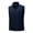 155#Dark Blue, variant on Men's Softshell Vest Lightweight Windproof Golf Vest Sleeveless Outdoor Jacket with Pockets Hiking Fishing Black M