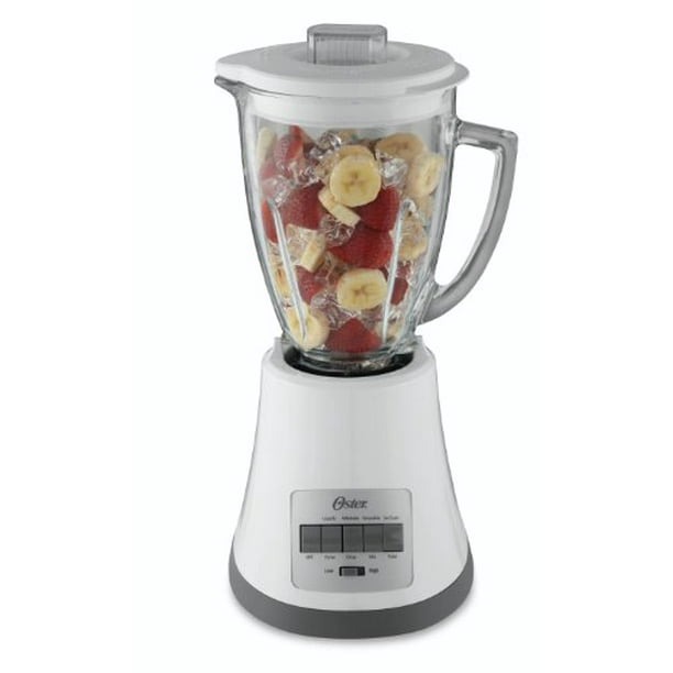 Oster BLSTMGW 8Speed Glass Jar Blender, 6Cup, White