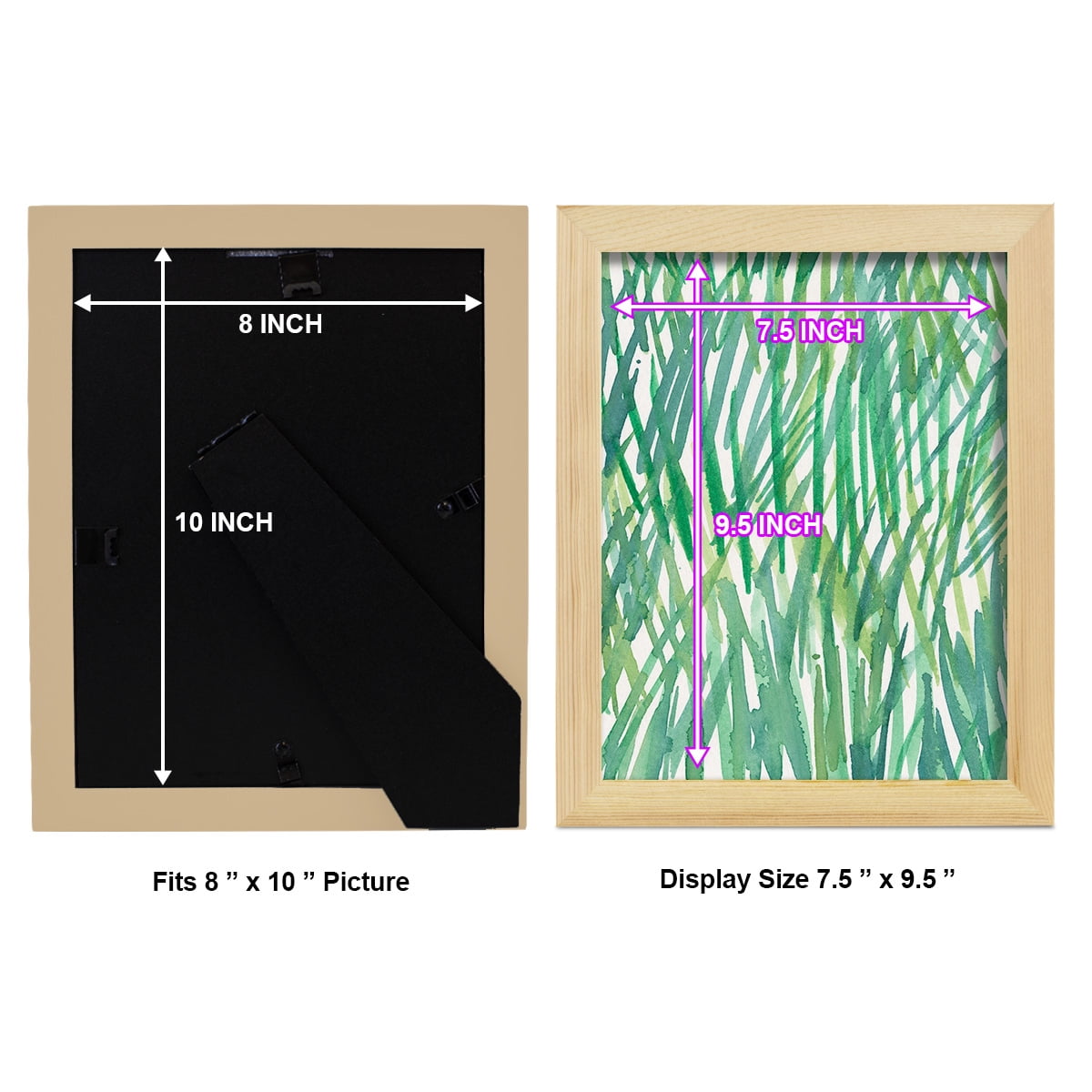 Just Grass I - Framed Print w/glass - Natural Wood