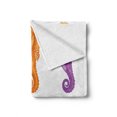 thumbnail image 2 of Animal Soft Flannel Fleece Throw Blanket, Baby Seahorse Diving Swimming Unique Young Happy Mascot Maritime Art Design Print, Cozy Plush for Indoor and Outdoor Use, 60" x 80", Multicolor, by Ambesonne, 2 of 6