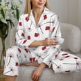 thumbnail image 6 of Haiem Ladybug With Dandelion Pattern Women’s Long-sleeve Sleepwear,Sleepwear Set,2-piece Loungewear Set,Soft PJs Comfy Nightwear with Pockets-Large, 6 of 7