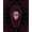 Black Red White, Pattern 1, variant on ODIKA Damask Coffin Gothic Decorations Cross Skull Halloween Horror Bat Playful Stain Resistant Flatwoven for Entryway, Kitchen, Mudroom
