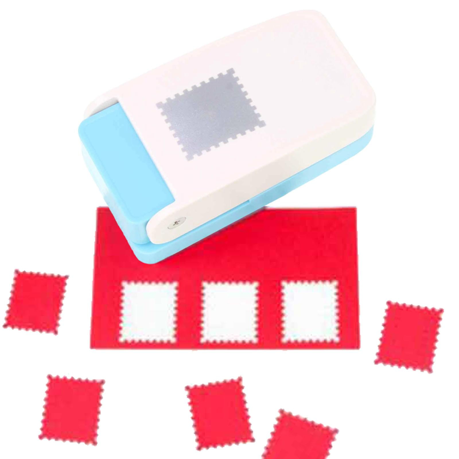 Milageto Stamp Paper Punch Hole Punch for Crafting Supplies Scrapbooking DIY Projects Rectangle stamp