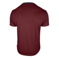 thumbnail image 3 of Dresfit Henley Shirts Mens Short Sleeve Button Down Tennis Tees Solid Cotton Big and Tall Business Tops Basic Loose T Shirts Wine 3XL, 3 of 5