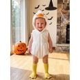 thumbnail image 5 of Cjfdfy Newborn Baby Boy Girls Halloween Animal Costume Outfit Goose Plush Hooded Sleeveless Romper And Socks 2 Pcs Set Infant Cute Animal Warm Hooded Sleeveless Jumpsuit 0-2Y, 5 of 9