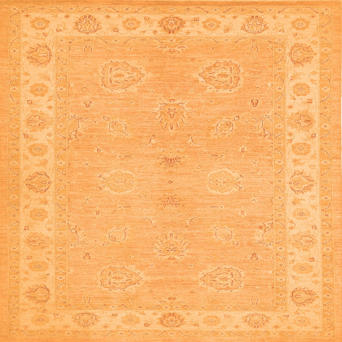 Ahgly Company Indoor Square Persian Orange Traditional Area Rugs, 6 ...