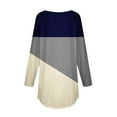 thumbnail image 3 of Women Tops Aofany Fashion Woman Round Neck Long Sleeve T-Shirt Printing Loose Sweatshirt Blouse Tops, 3 of 5