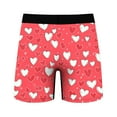 thumbnail image 6 of UVEASISHA Valentines Day Mens Underwear Elastic Waist Cozy Soft Boxer Briefs Spring Fashion Lover Heart Graphic Boxers Gift for Husband Multicolor M, 6 of 9