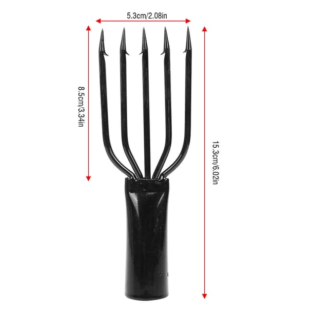 Tenedor de Pesca de 3 a 5 Puntas, Arpón de Pesca, Acero inoxidable Púas de Pesca Anzuelo para Pesca Con Arpón Con Púas para Ranas, Arpón para Pesca, Caza de Ranas