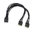 thumbnail image 6 of 9Pin Motherboard Switcher Splitter Cable Computer Motherboard Extension Cable 9 Pin 1 Female to 2 Male Y Splitter, 6 of 8