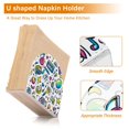 thumbnail image 5 of Yayeee Napkin Holder for Table Kitchen Paper Tissue Organization, Blue Doodle Pattern, 5 of 8