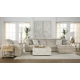 thumbnail image 2 of Roundhill Furniture Nason Wide Wale Corduroy Sectional Sofa Chaise with Armchair and Ottoman, Parchment, 2 of 13