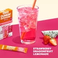 thumbnail image 5 of (3 pack) Dunkin' Refreshers Strawberry Dragonfruit Lemonade, Singles to Go Powdered Drink Mix, 10 Count Packets, 5 of 13