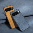 thumbnail image 6 of Case Designed for Google Pixel 9 / 9 Pro, Slim Fit Classic PU Leather Shockproof Anti-Slip Lightweight Wireless Charging Vintage Phone Case Cover for Google Pixel 9 / 9 Pro, Brown, 6 of 9