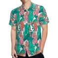 thumbnail image 4 of High Quality Hawaiian Shirts for Men Short Sleeve Aloha Beach Shirt Floral Summer Casual Button Down Shirts Blouses PCU8XQ, 4 of 7