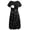 Black-SVP121, variant on Women's Short Sleeve Maternity Nursing Dresses Breastfeeding Clothes