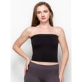 thumbnail image 4 of Women's Sexy Crop Top Sleeveless Stretchy Solid Casual Strapless Summer Tube Top, 4 of 4