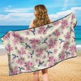thumbnail image 6 of XYZCANDO Flowers Print Versatile Car Seat Cover Towel for Travel Yoga Swimming, Easy to Clean Washable Car Seat Towel Cover, 6 of 11