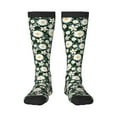 thumbnail image 2 of Lsque White Daisies and Bee Printed Crew Socks Men's Women's LightWeight Thin Casual Calf Socks ,Knee High Socks,Cotton Socks, 2 of 9