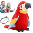 thumbnail image 2 of Repite lo que dices, loro parlante eléctrico, juguete de peluche, muñeco de peluche suave, juguetes interactivos para niños, regalos de cumpleaños xuanjing  unisex, 2 of 2