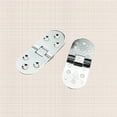 thumbnail image 1 of IFANLANDOR 2PCS Silver Zinc Alloy Mute Hinge for Home Use Durable Door Looseleaf 78MM, 1 of 6