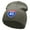 Grey, variant on Interstate Highway 40 Sign Embroidered 8 inch Acrylic Short Blank Beanie - Grey OSFM