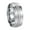 Silver, variant on Men's Stainless Steel Creative Hip Hop 8mm Musical Piano Keys Matte Finish Sandblast Scrub Couple Ring Black Size 11