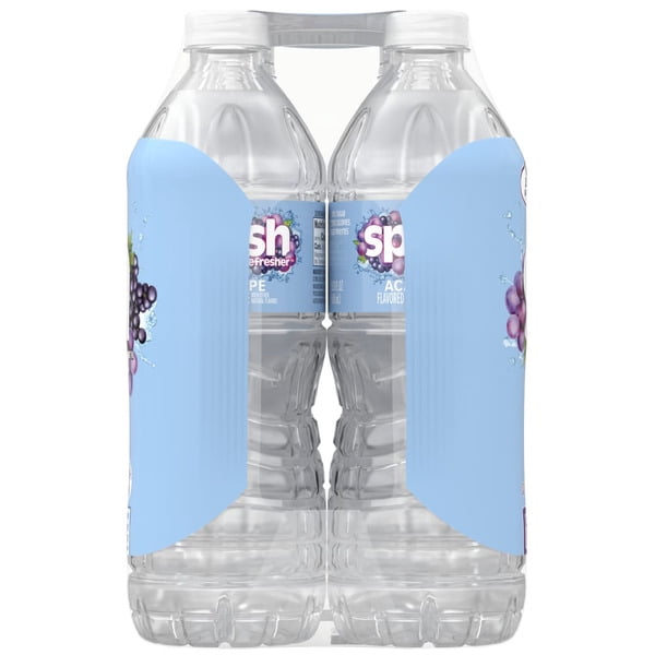 SPLASH Refresher Acai Grape Flavored Water, 16.9 fl oz Bottles, 24 Pack + Free Soda Can