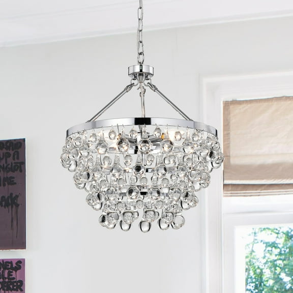 First Lighting Acamar 5 Light Crystal Chandelier - S