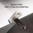 thumbnail image 4 of 2025 Latest Model BAR Plus 256GB - 400MB/s USB 3.1 Flash Drive Champagne Silver, 4 of 5