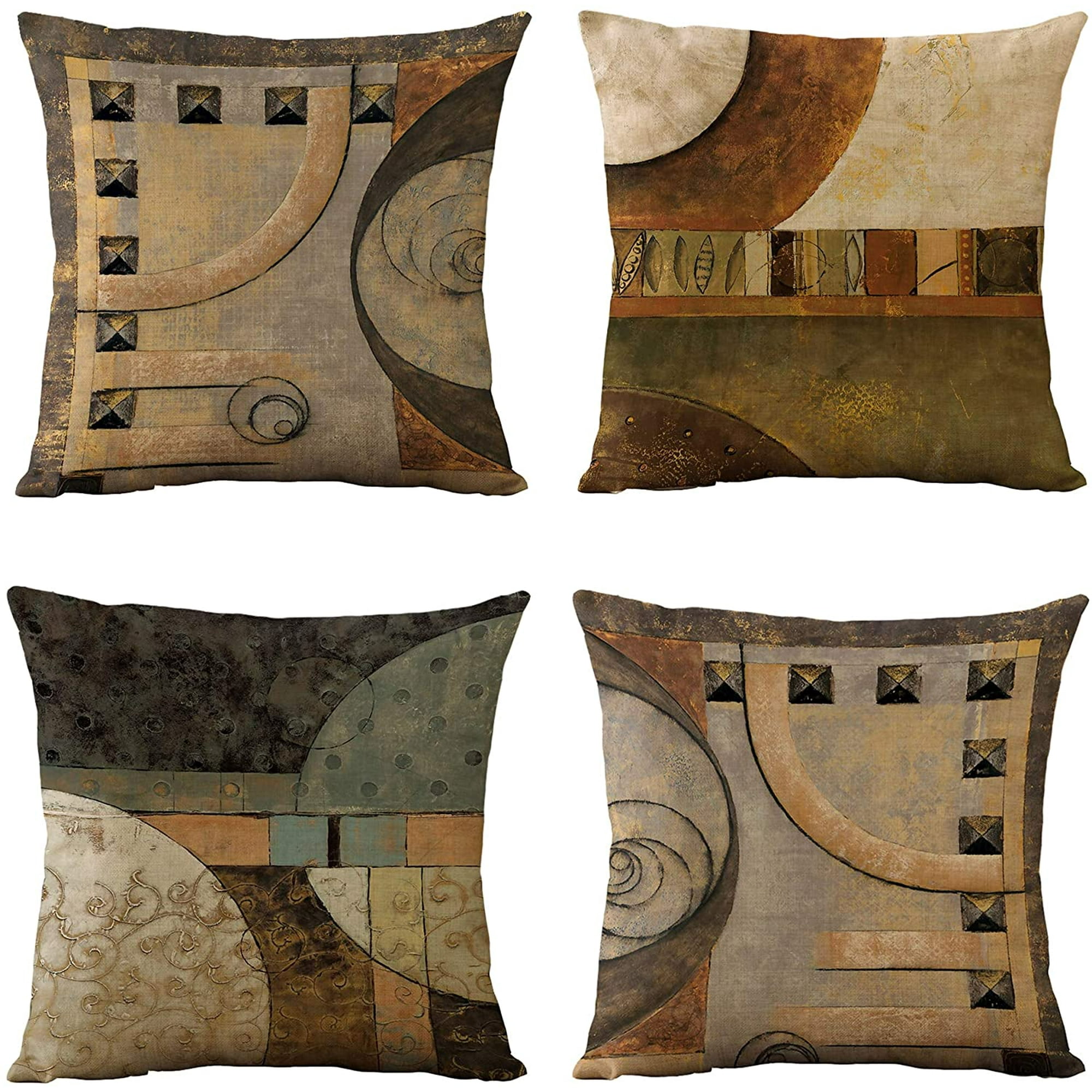 Akmi Cushion Covers 18 X 18 Inch Decorative Throw Pillow Covers Beige