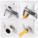 thumbnail image 3 of Uxcell M18 Conector de cable de plástico impermeable de 5mm-10mm de diámetro, tuerca de bloqueo ajustable, negro, paquete de 2, 3 of 5