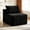 29" Black, variant on Shaiaield 29" Black Single Sofa Chair with a Large Backrest Pillows,Compression Corduroy Sofa,Boneless Square Couch Chair for Living Room