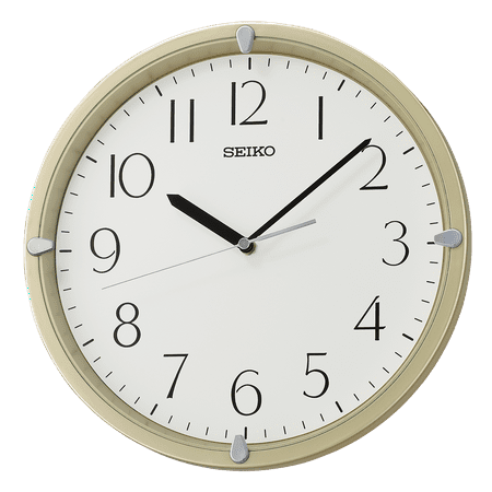 Seiko QHA007GLH Wall Clock, Golden